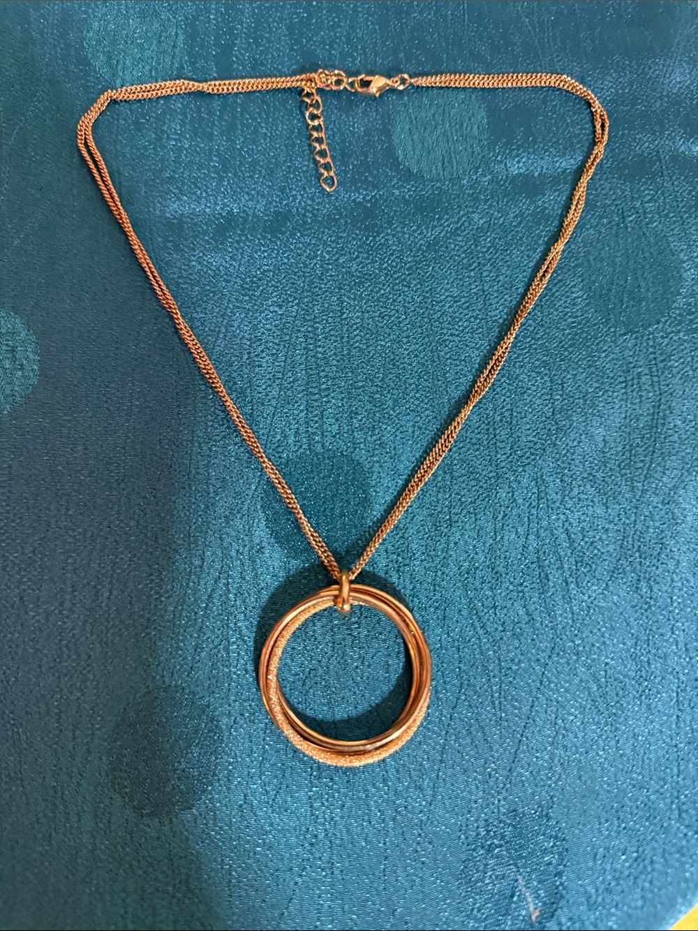 Gold Circle Pendant Necklace - Women Jewelry